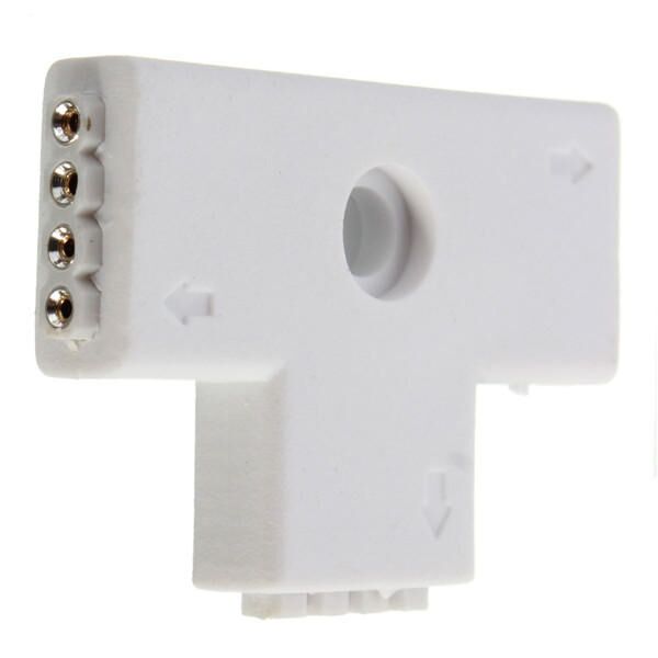 4 Pin LED Connector T Shape Connection for RGB LED Strip Light DC 12V - T 4 Pin LED Connector T Shape Connection for RGB LED Strip Light DC 12V - T